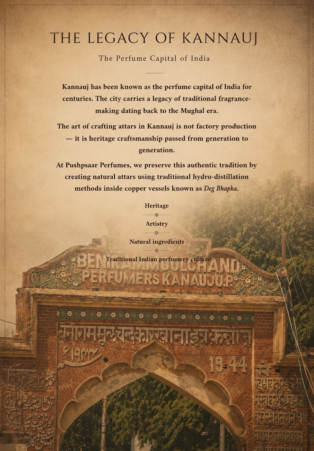 Kannauj perfume craft